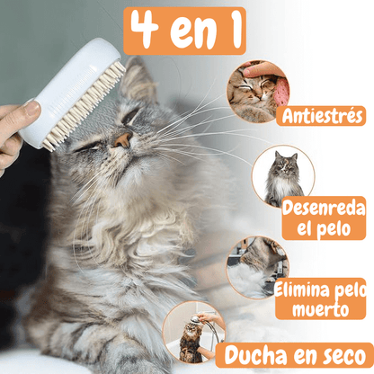 Cepillo 4 en 1 para Mascotas